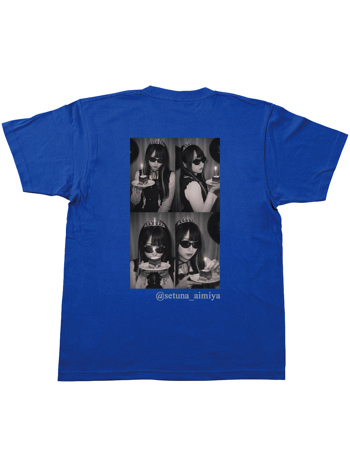 藍宮せつな 2026生誕記念 I ♥ SETUNA Tシャツ(ブルー)