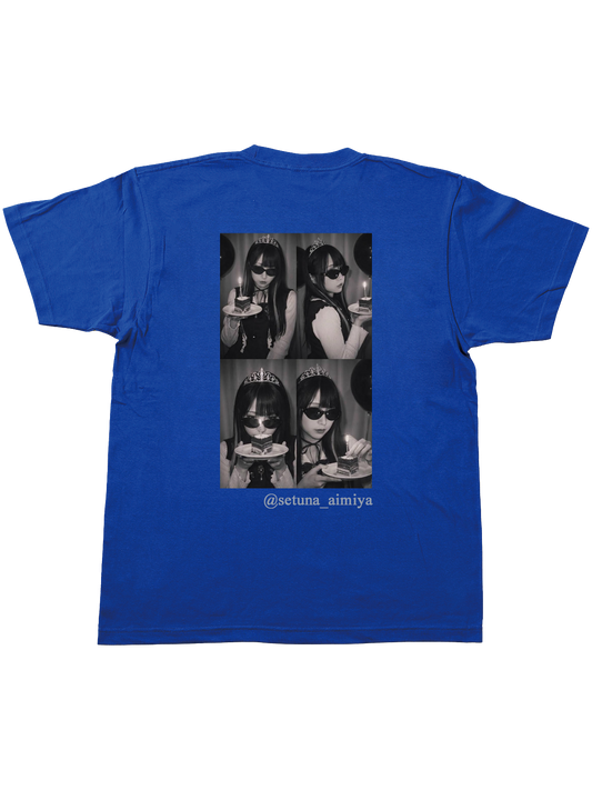 藍宮せつな 2026生誕記念 I ♥ SETUNA Tシャツ(ブルー)