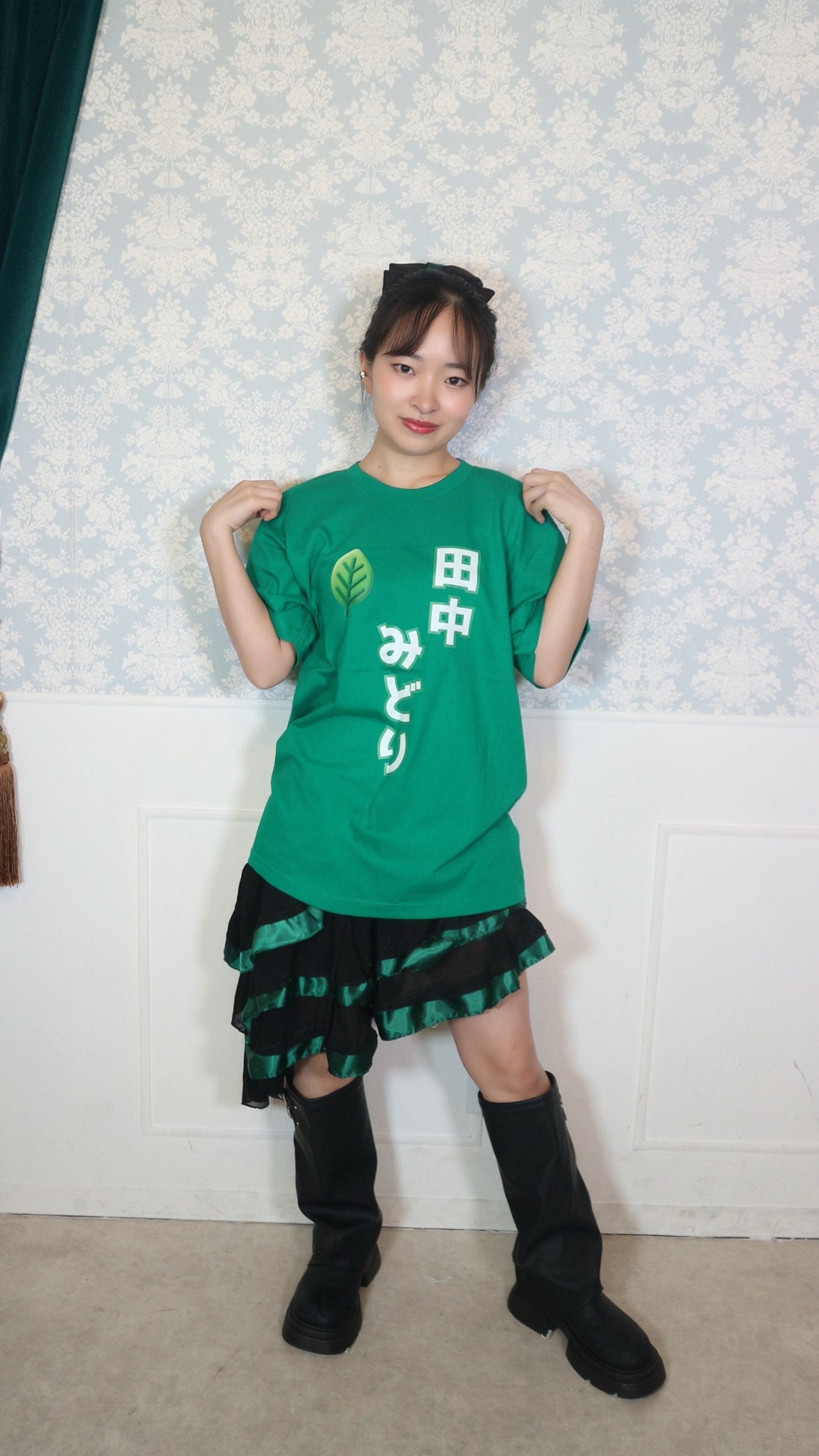 F l o w e r ＊ H o u r　ふらあわ　田中みどり　半袖Tシャツ